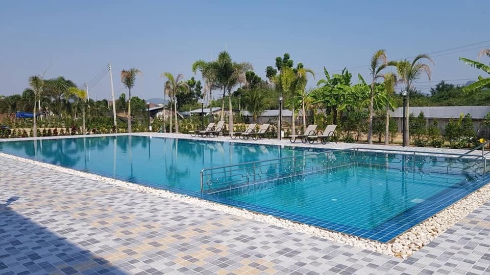 The outdoor swimming pool at Hamton Fitness & Pool, Hua Hin