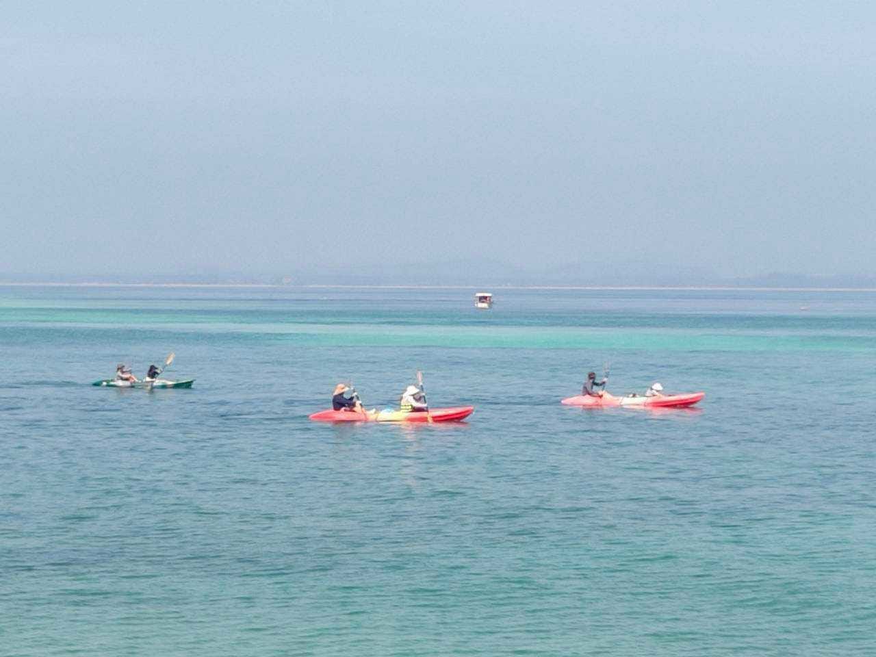 Kayaks are free to use all day