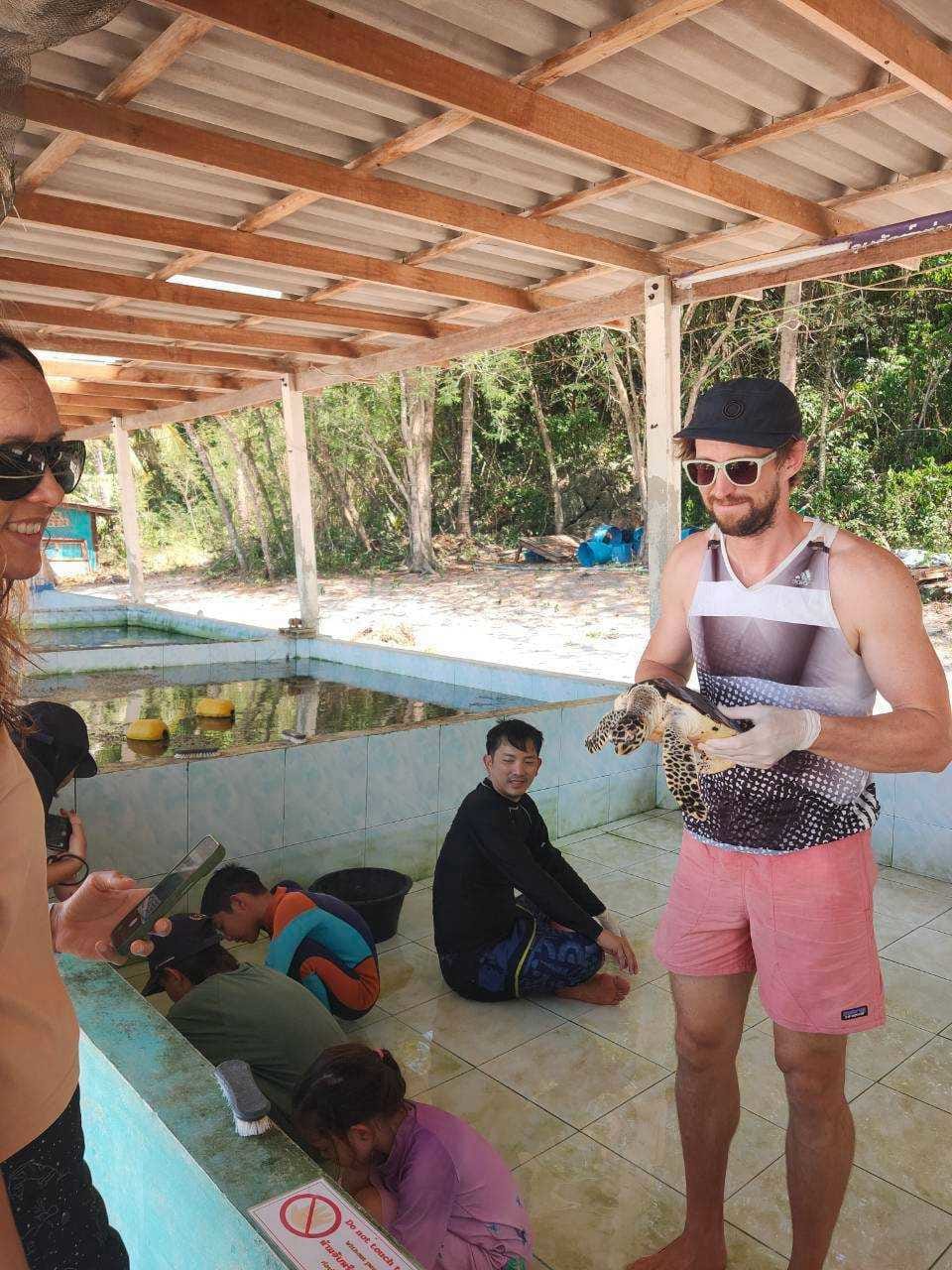 The sea turtle nursery at Big Bay